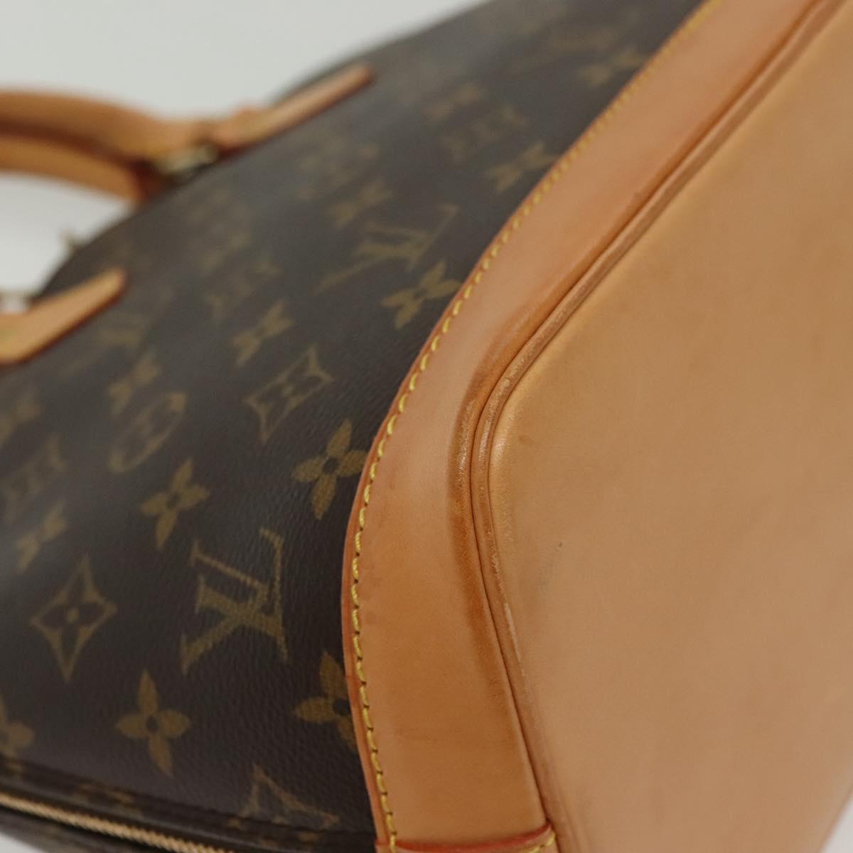 Louis Vuitton Alma, Brown, Canvas, handbag