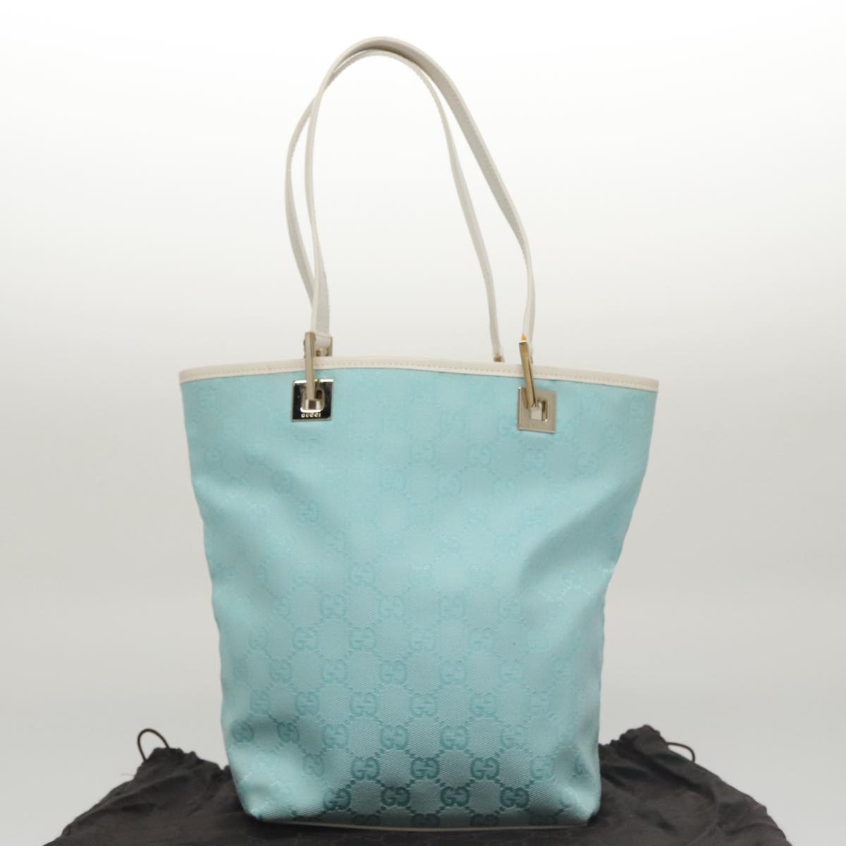 Gucci GG canvas, Blue, Canvas, tote