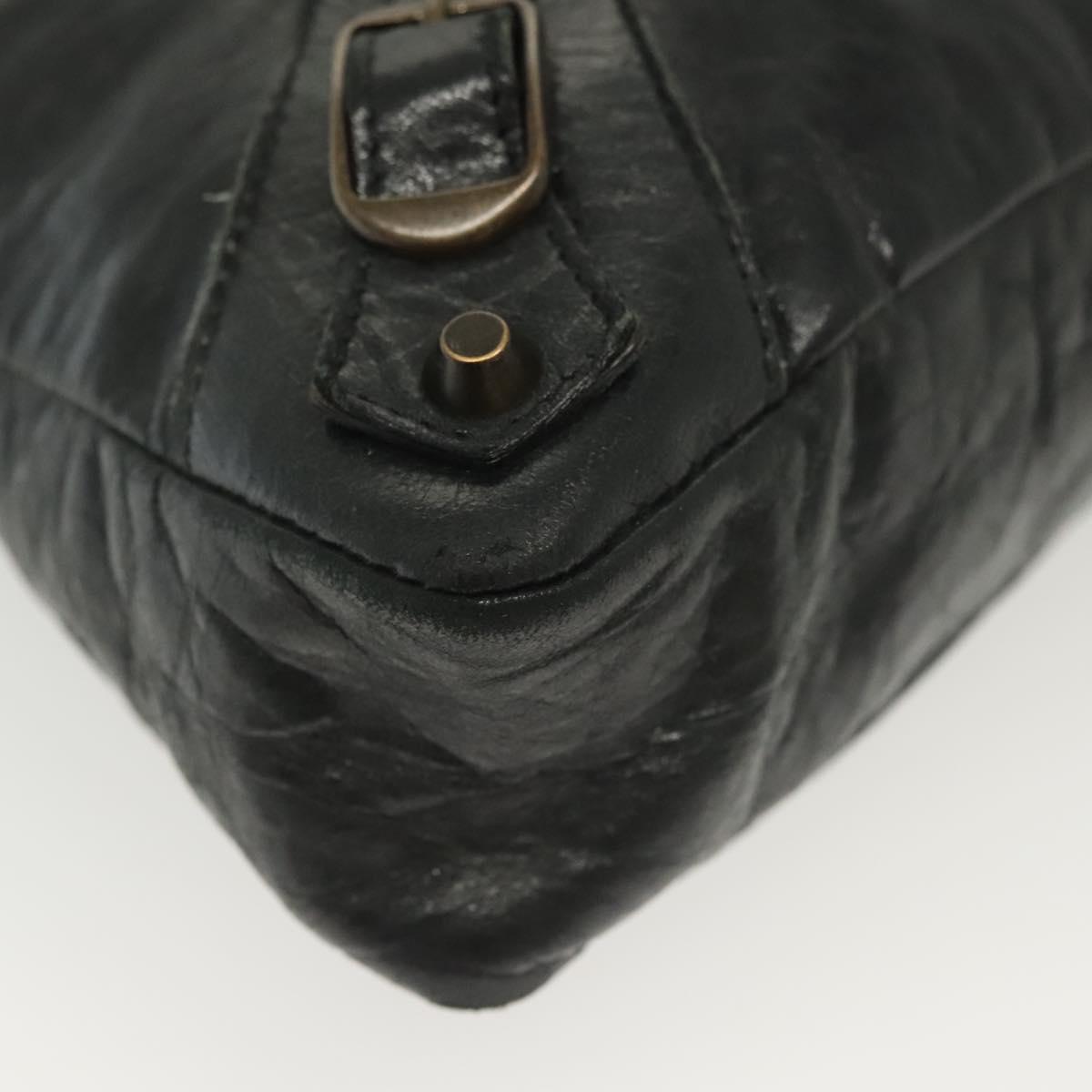 Balenciaga First, Black, Leather, handbag