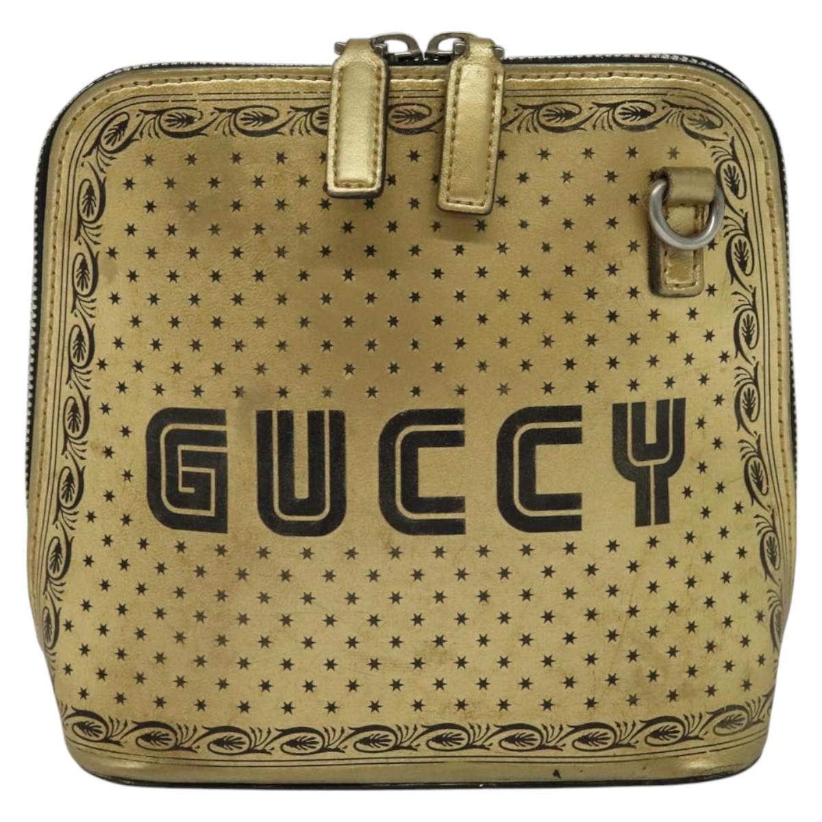 Gucci, Gold, Leather, shoulder