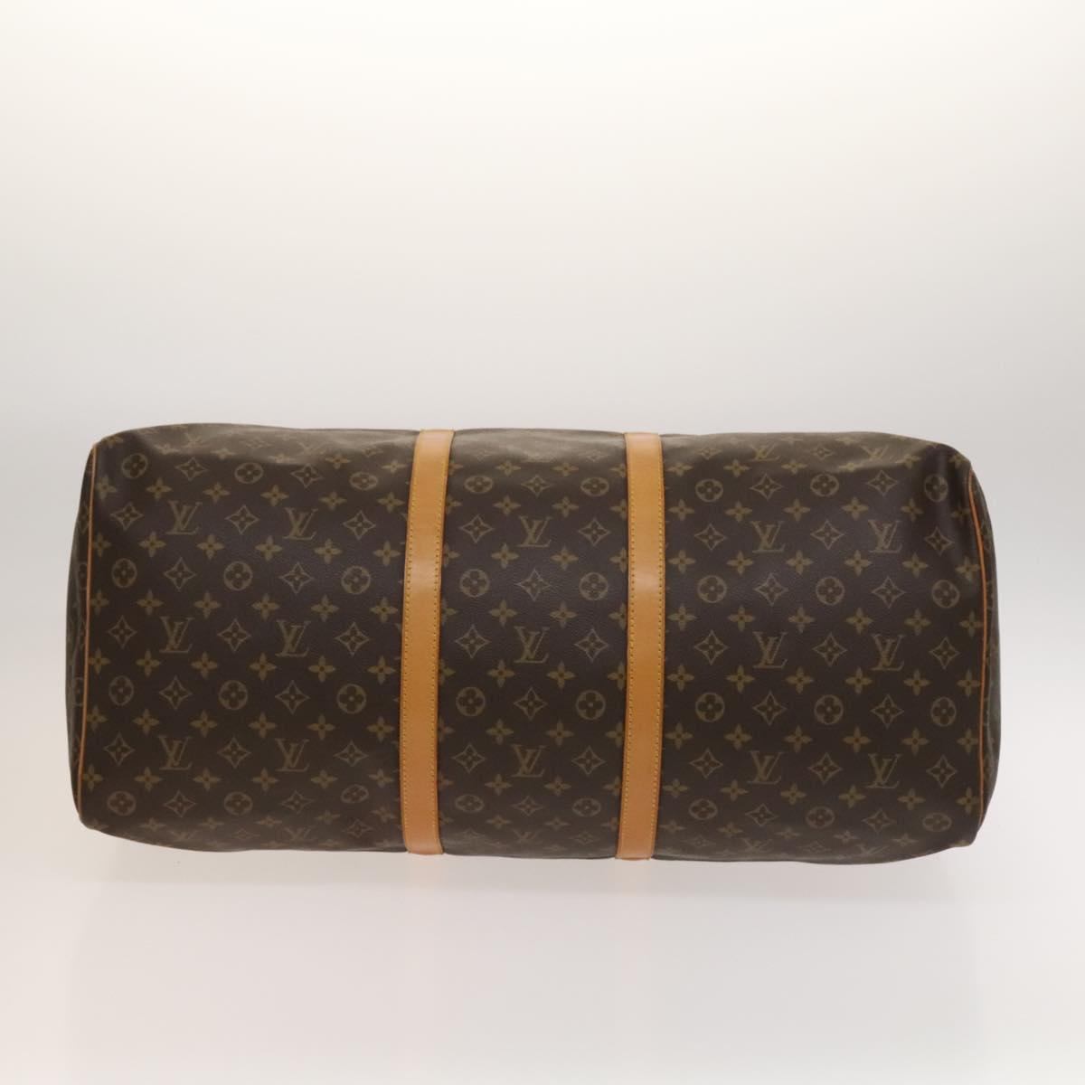 Louis Vuitton Keepall 60, Brown, Canvas, travel