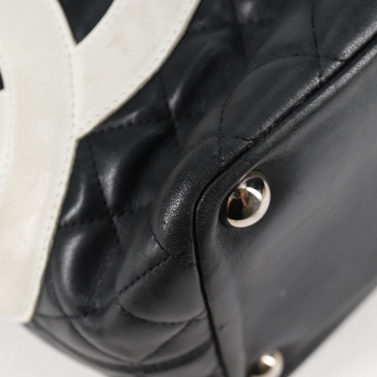 Chanel Cambon, Black, Leather, handbag