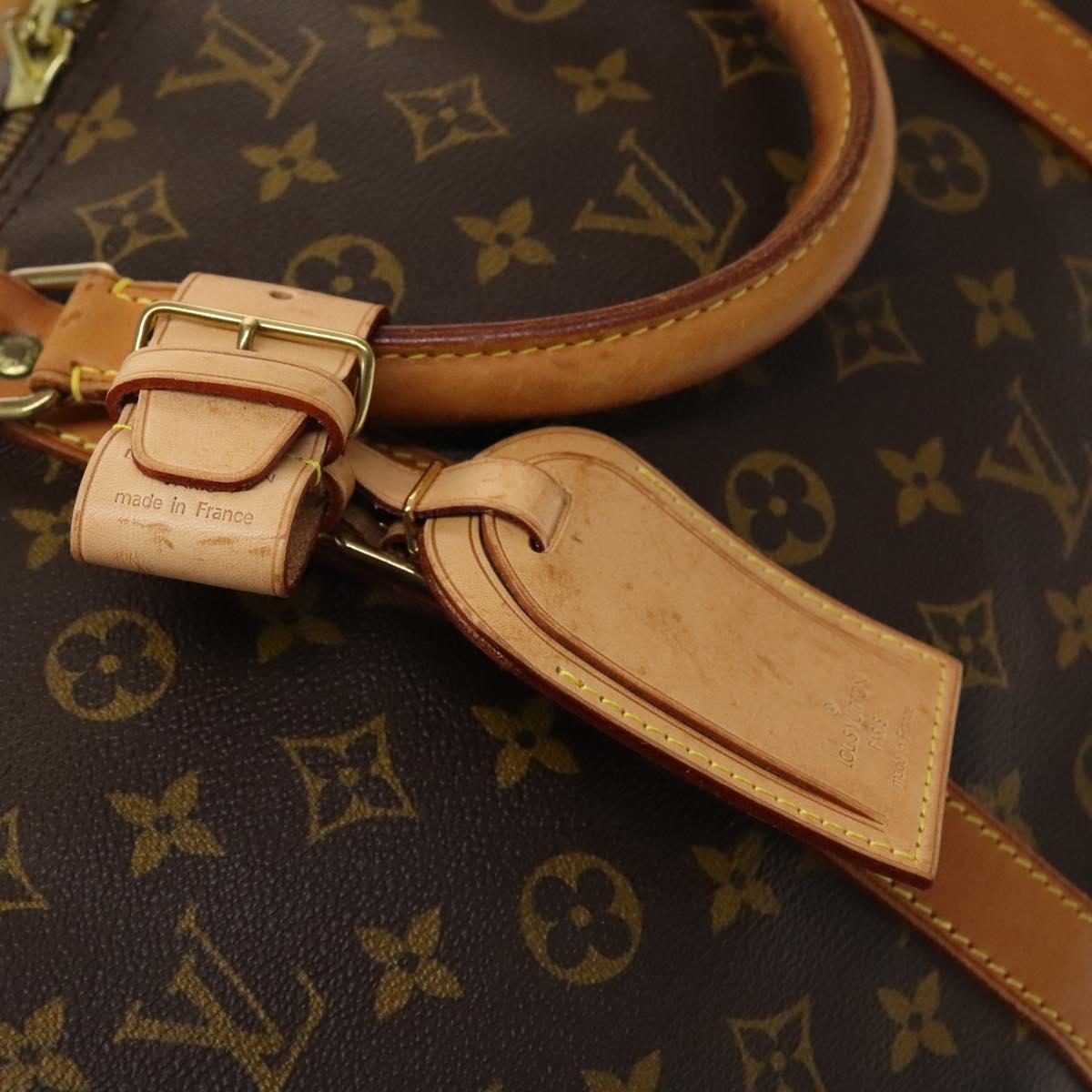 Louis Vuitton Keepall 60, Brown, Canvas, travel