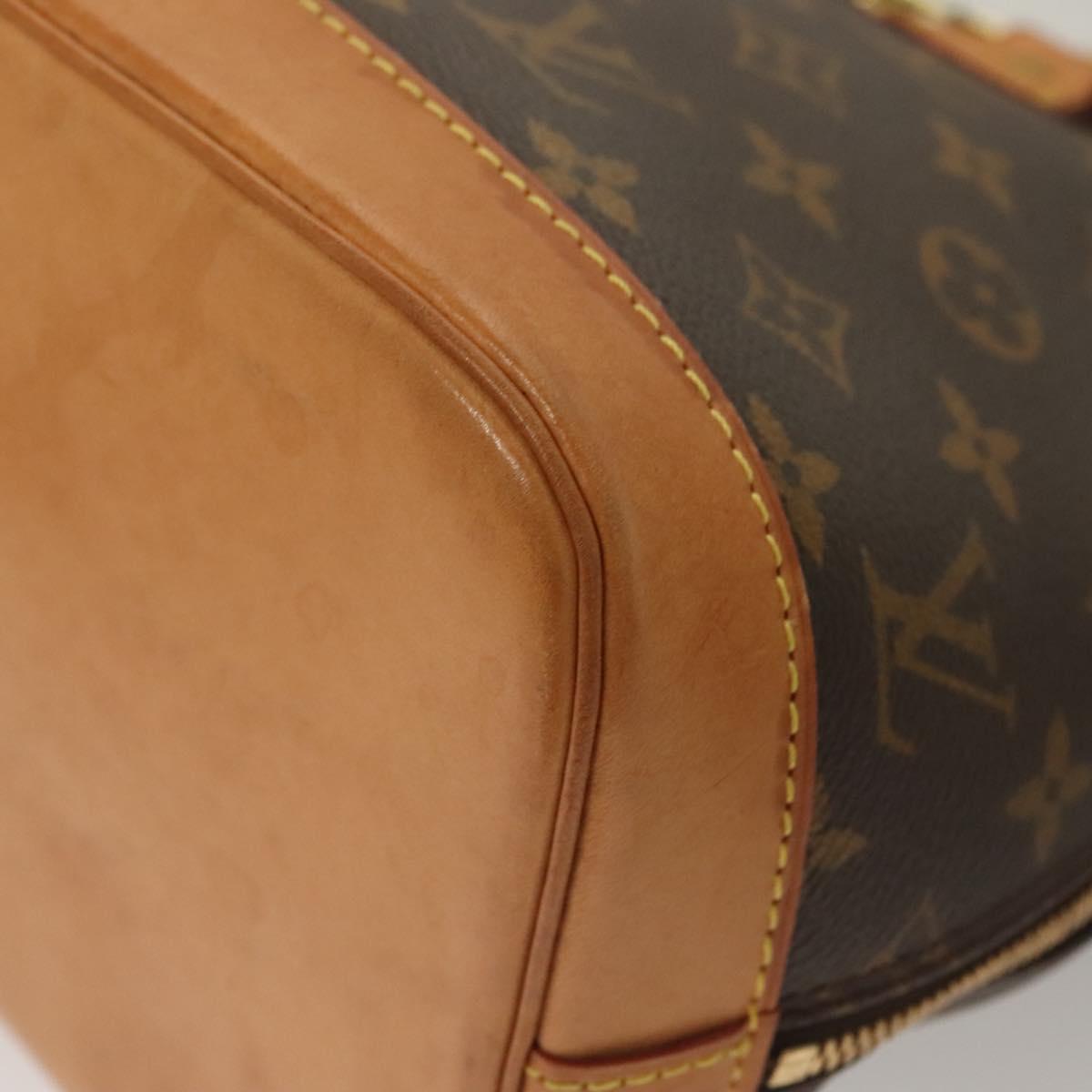 Louis Vuitton Alma, Brown, Canvas, handbag