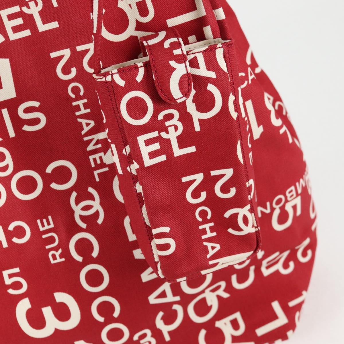 Chanel By sea, Red, Canvas, tote