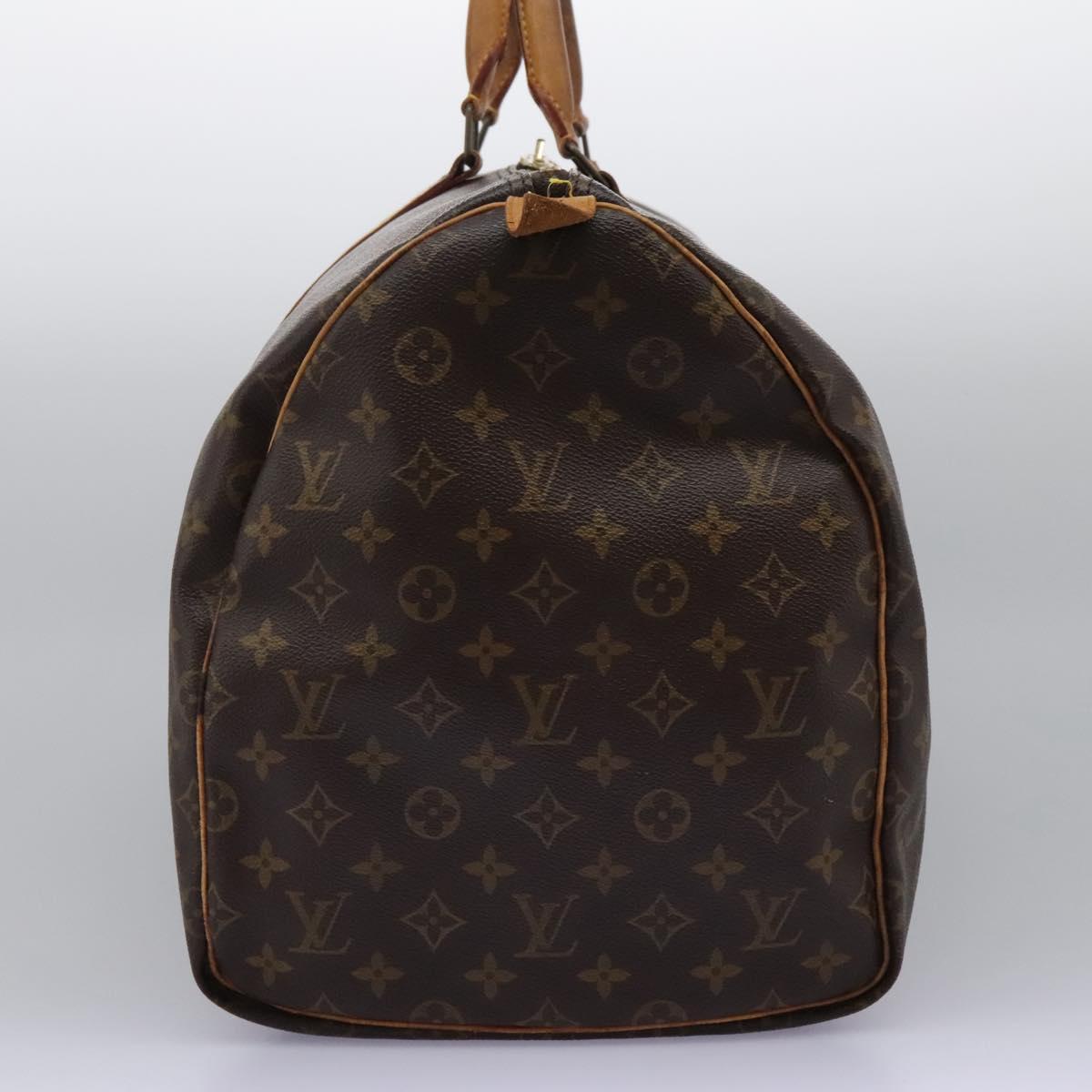 Louis Vuitton Keepall 55, Brown, Canvas, travel