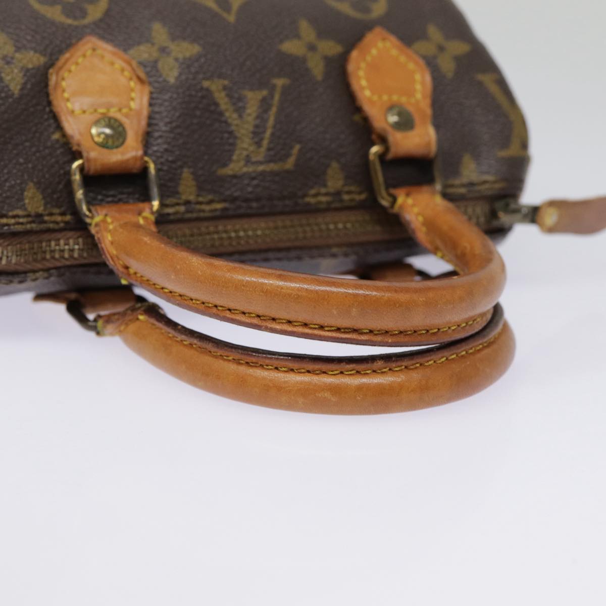 Louis Vuitton Mini speedy, Blue, Canvas, handbag