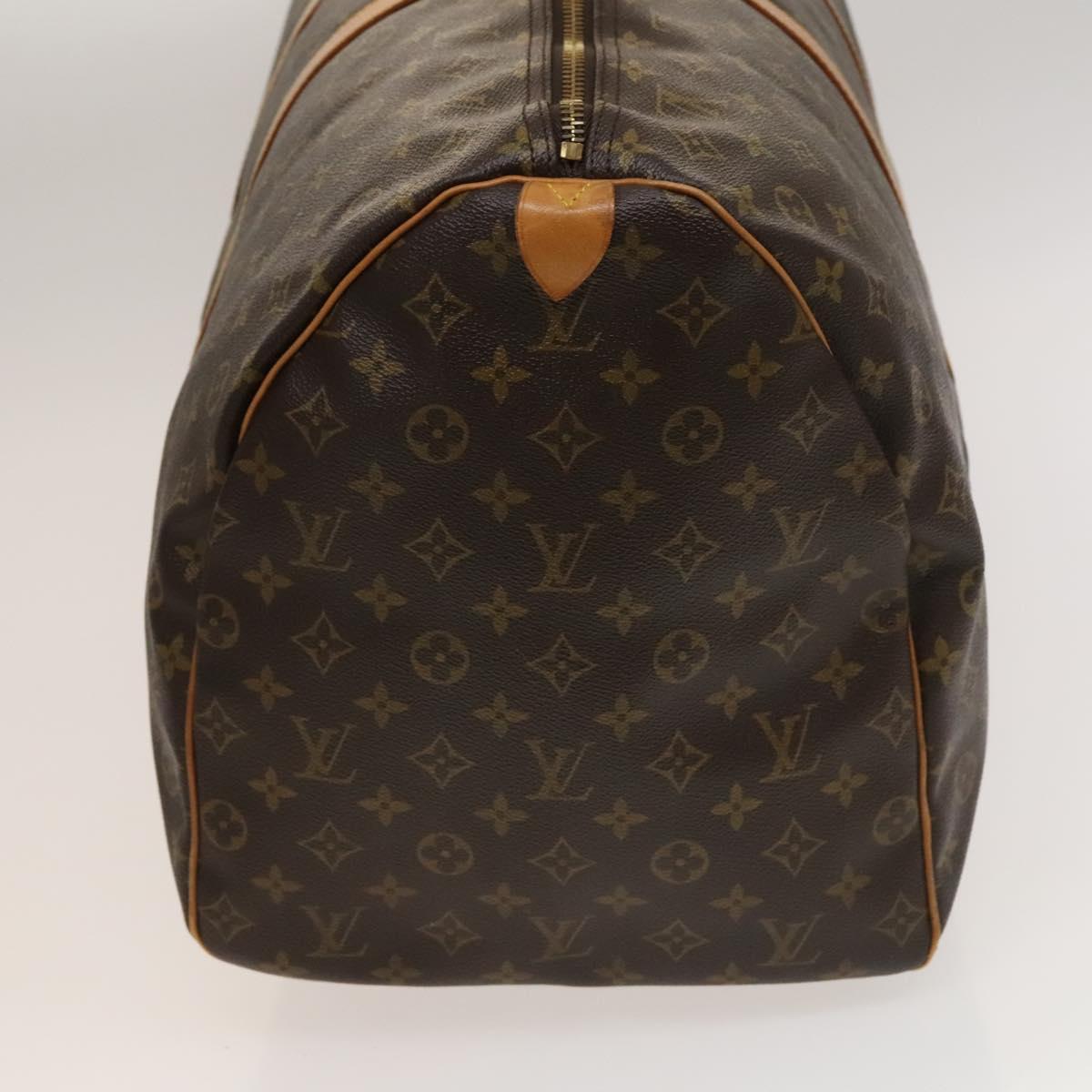 Louis Vuitton Keepall 60, Brown, Canvas, travel