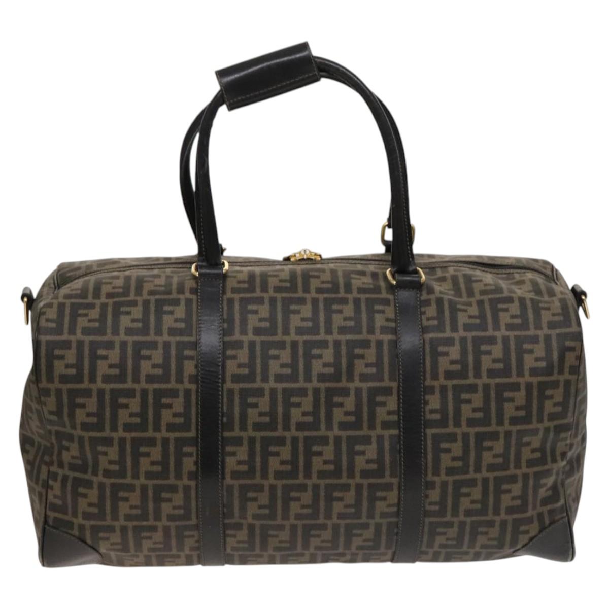 Fendi Zucca, Brown, Canvas, travel