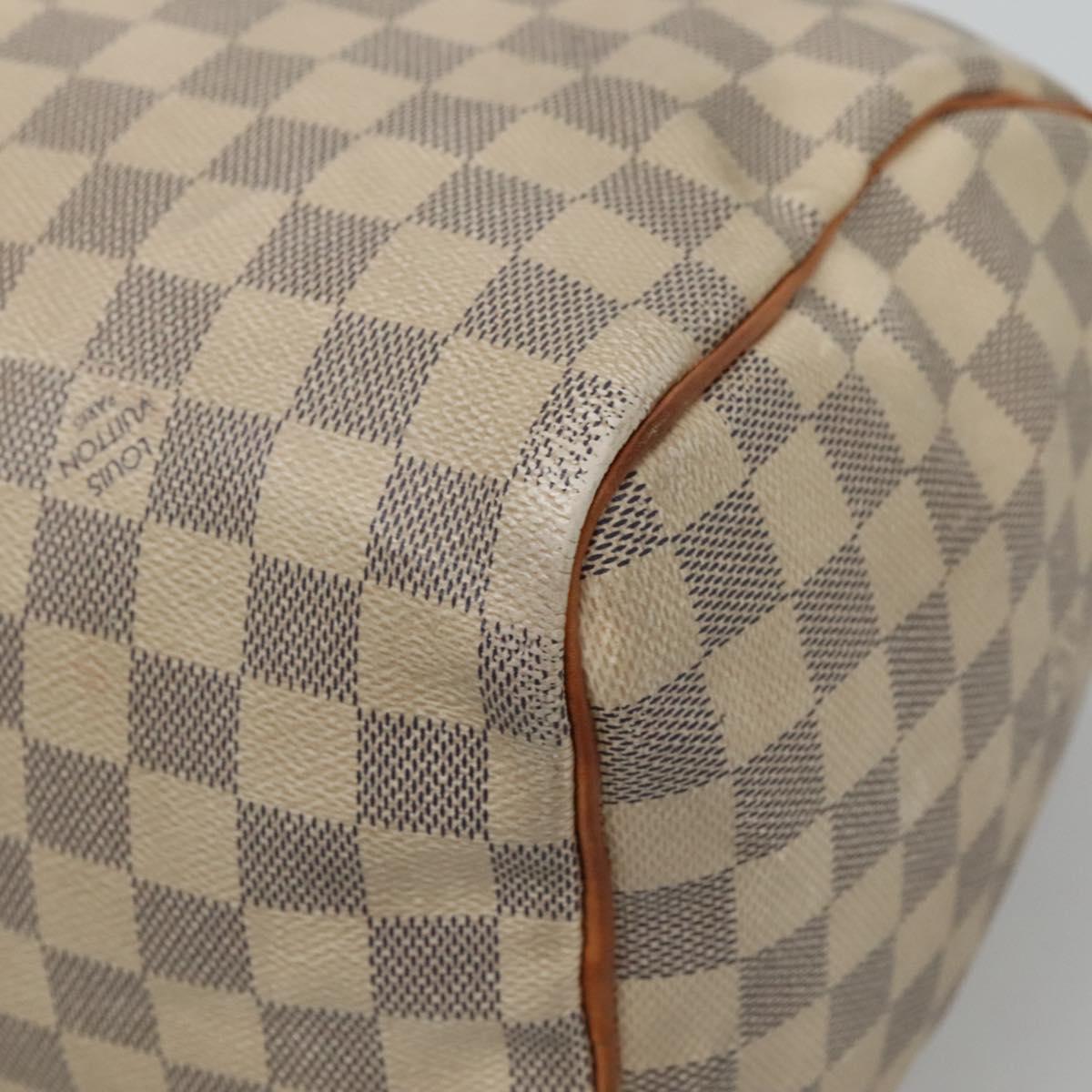 Louis Vuitton Speedy 30, White, Canvas, handbag