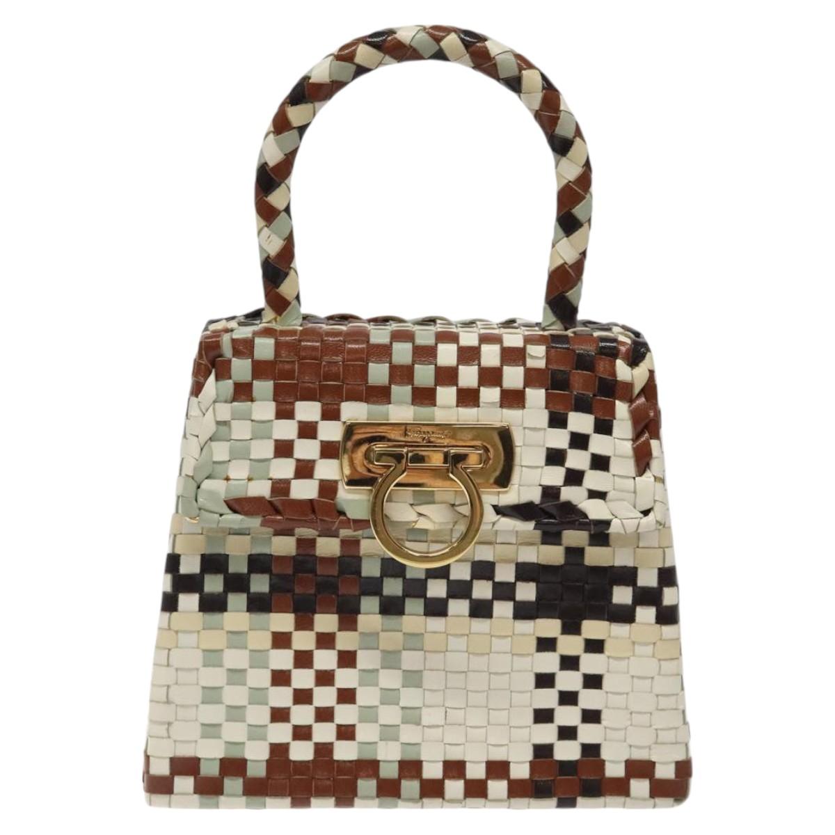 Salvatore Ferragamo Gancini, Multicolour, Leather, handbag