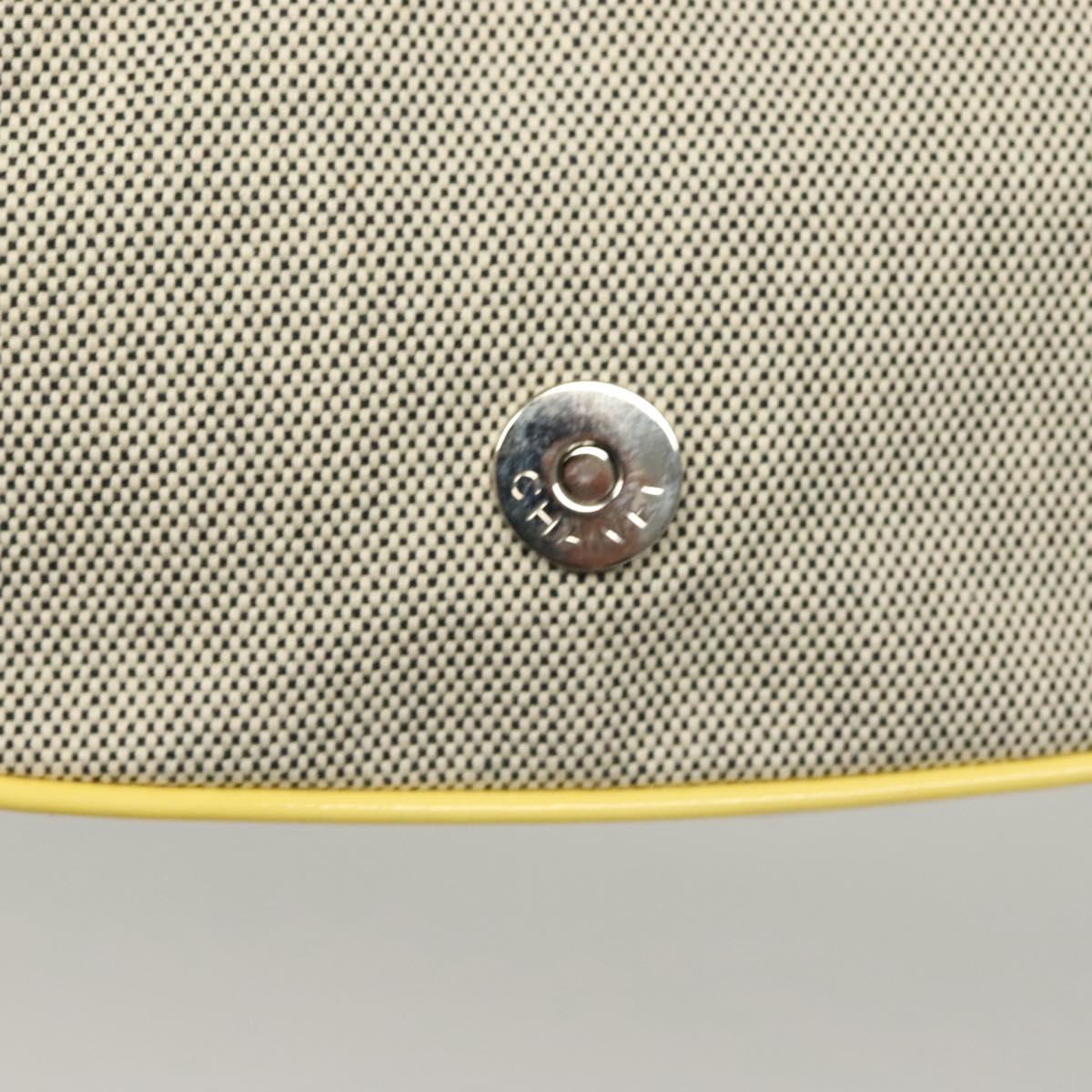 Chanel Camellia, Grey, Canvas, clutch