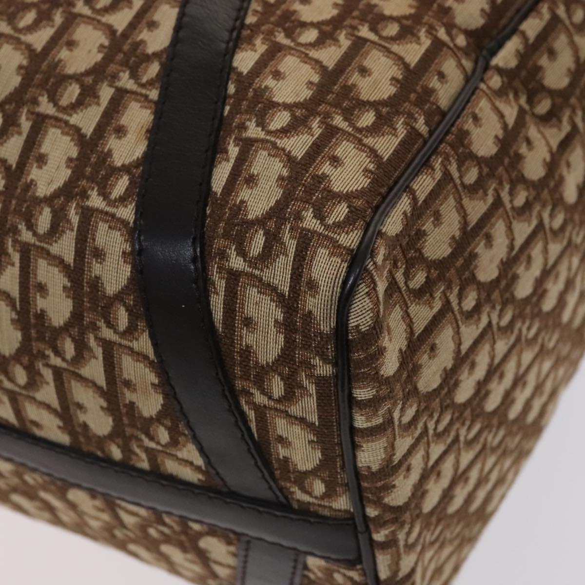 Dior Boston, Brown, Canvas, travel