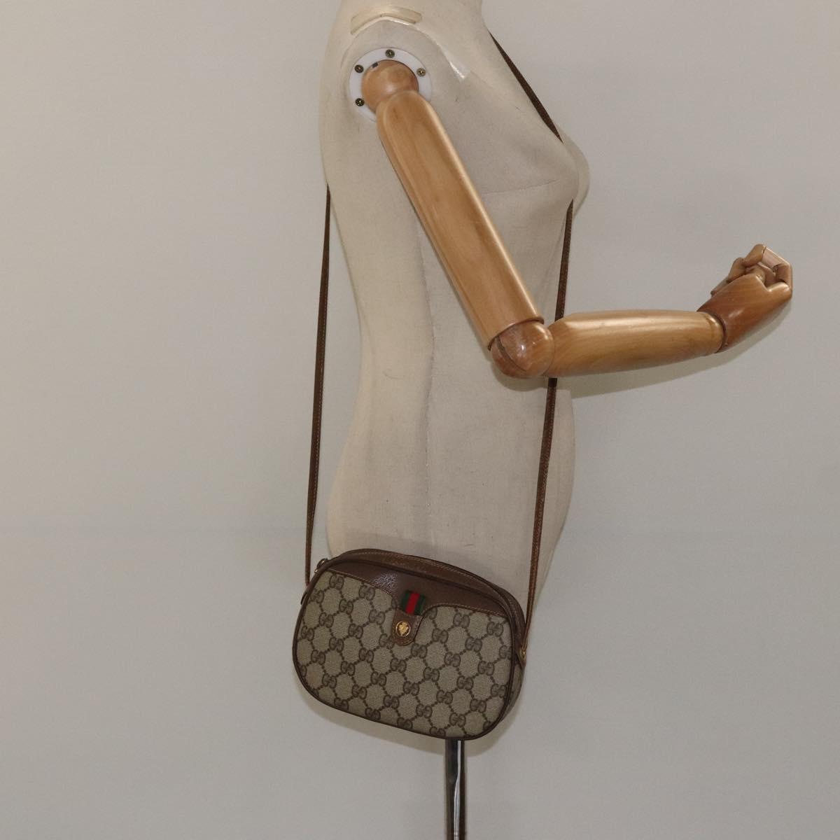 Gucci Ophidia, Beige, Canvas, shoulder