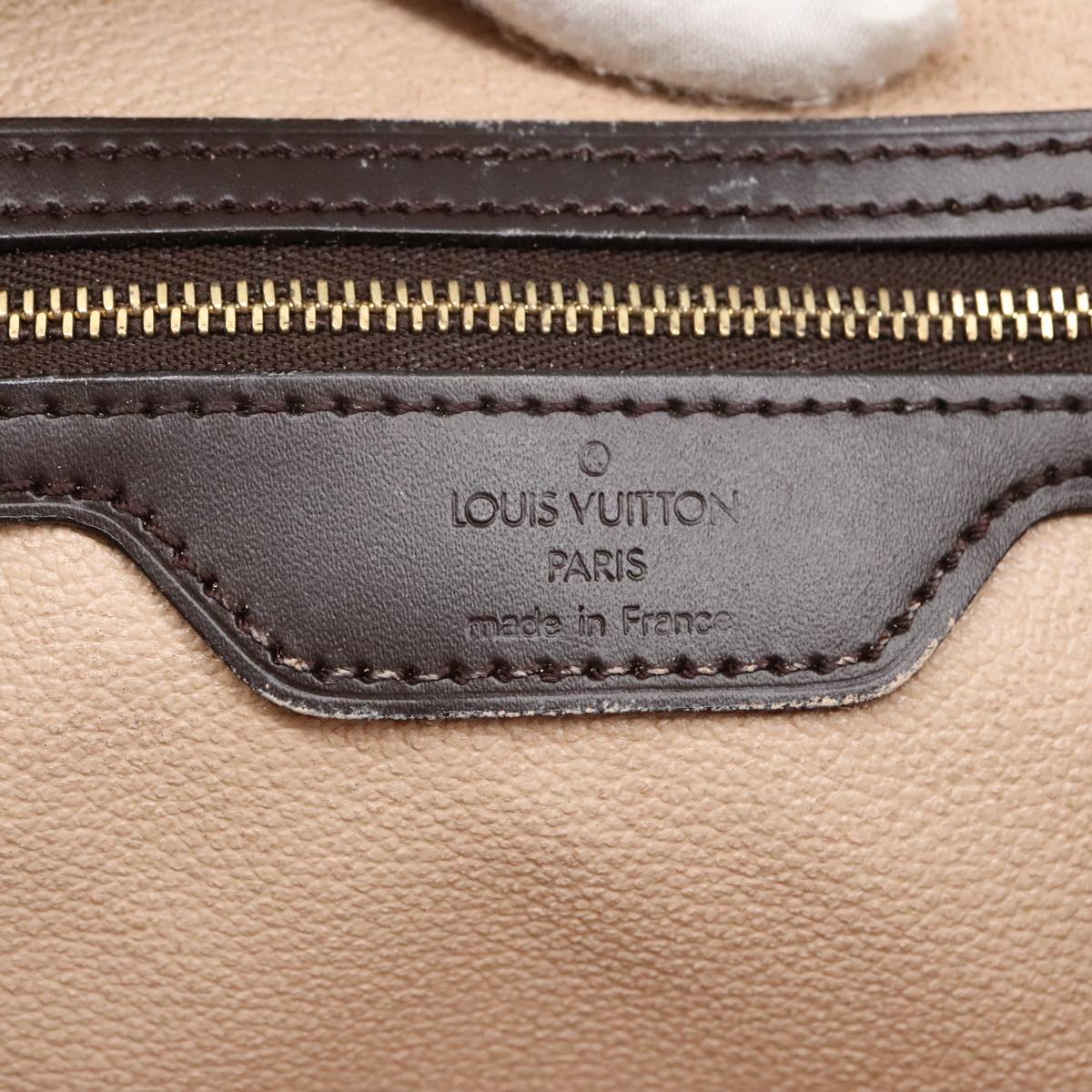 Louis Vuitton Bucket GM, Brown, Canvas, shoulder