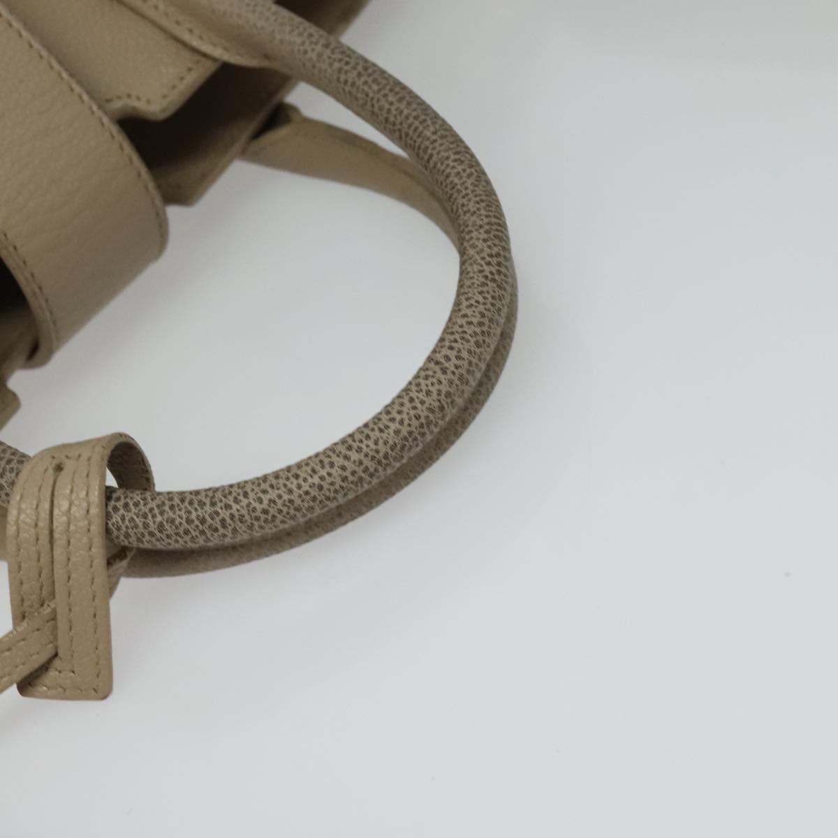 Yves Saint Laurent Downtown, Beige, Leather, handbag