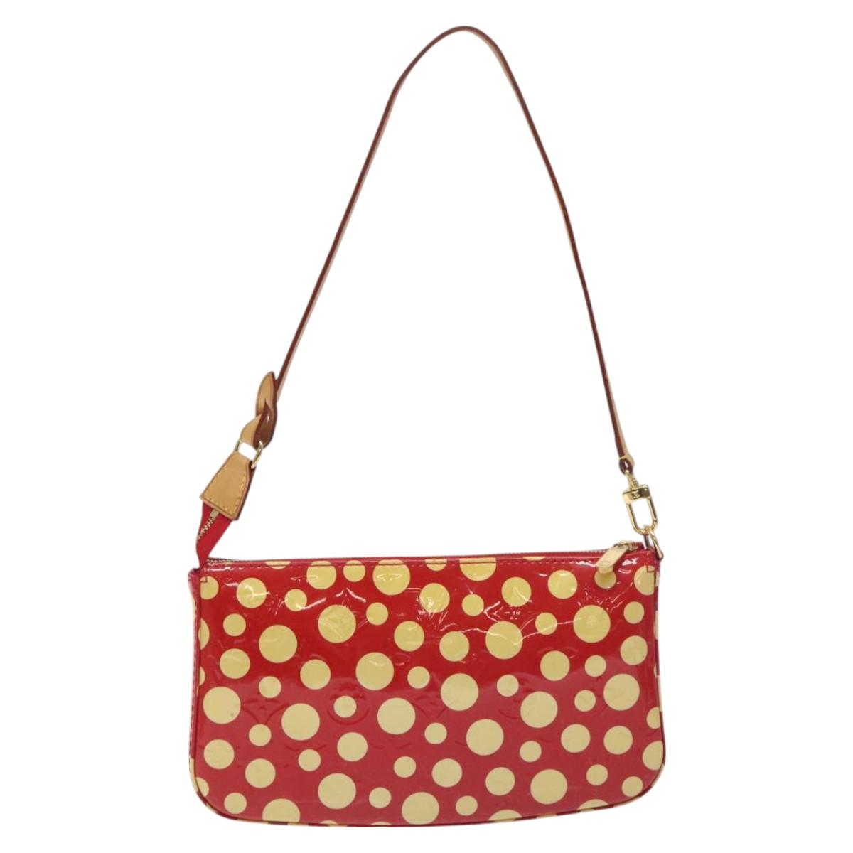 Louis Vuitton Pochette Accessoire, Red, Patent Leather, clutch