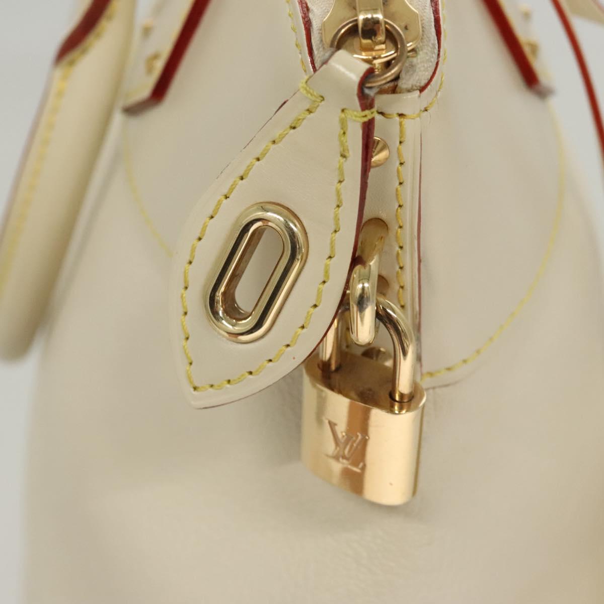 Louis Vuitton Lockit, White, Leather, handbag