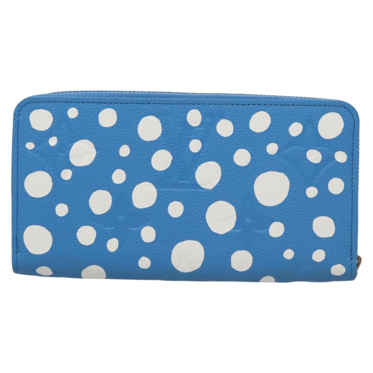 Louis Vuitton Portefeuille zippy, Blue, Leather, wallet