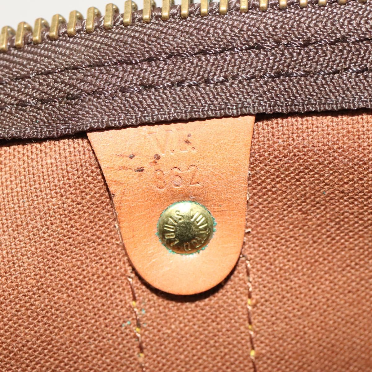 Louis Vuitton Keepall 45, Brown, Canvas, travel