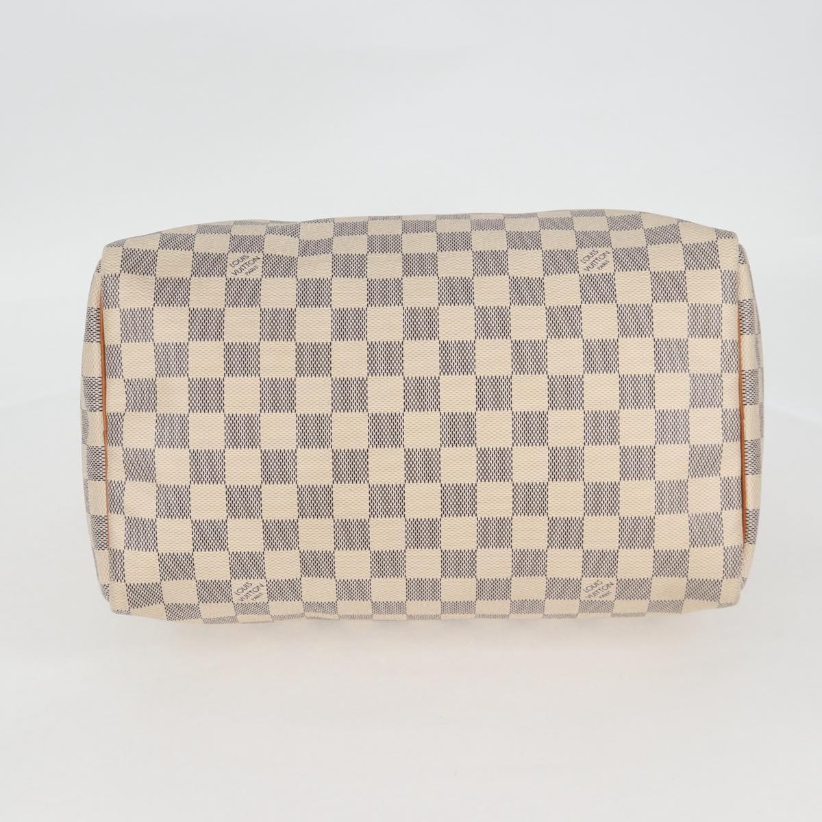 Louis Vuitton Speedy 30, White, Canvas, handbag