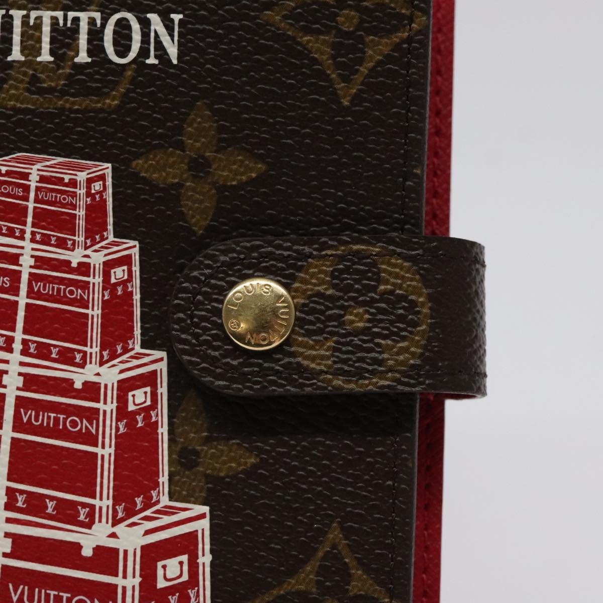 Louis Vuitton Agenda PM, Brown, Canvas, wallet