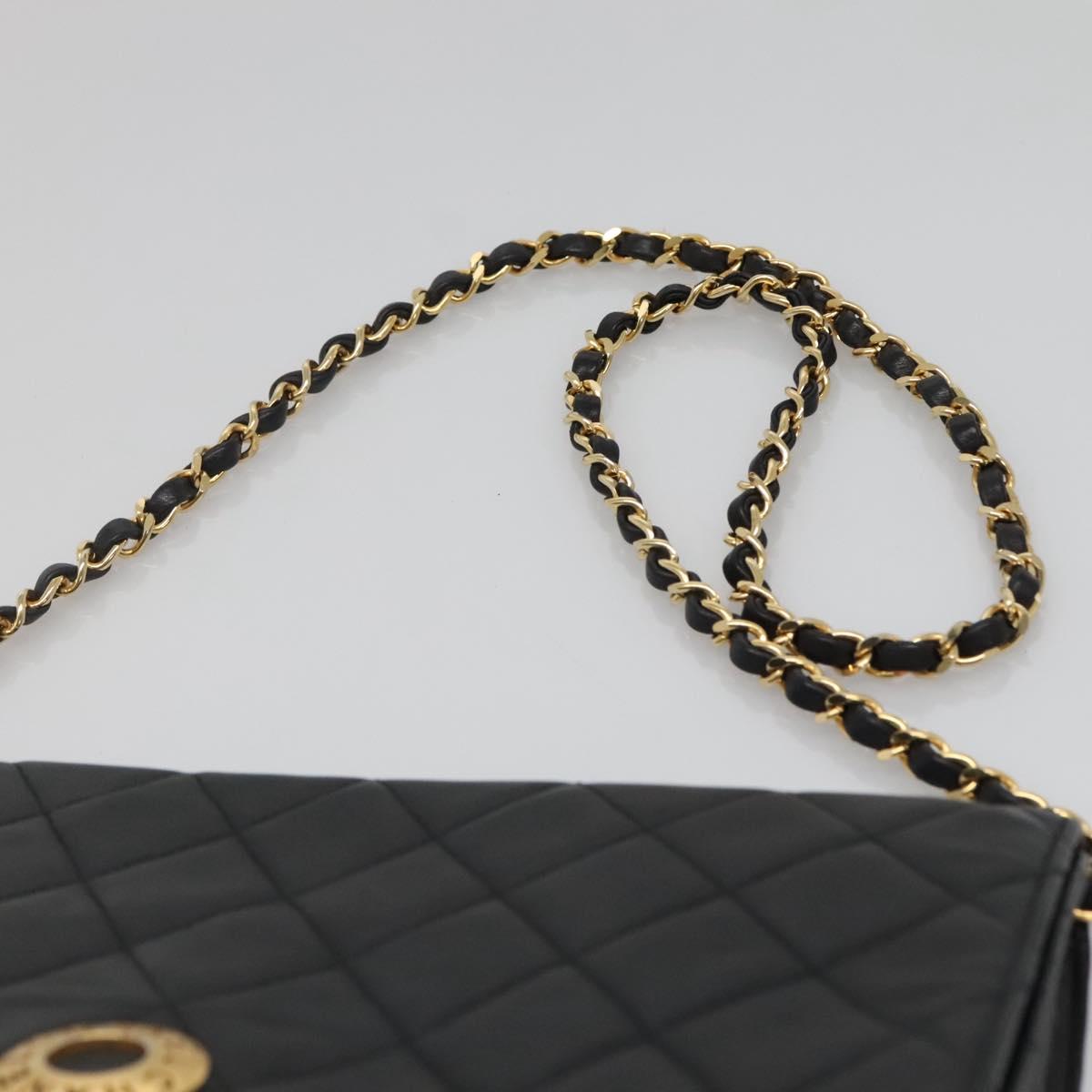 Chanel Matelassé, Black, Leather, shoulder