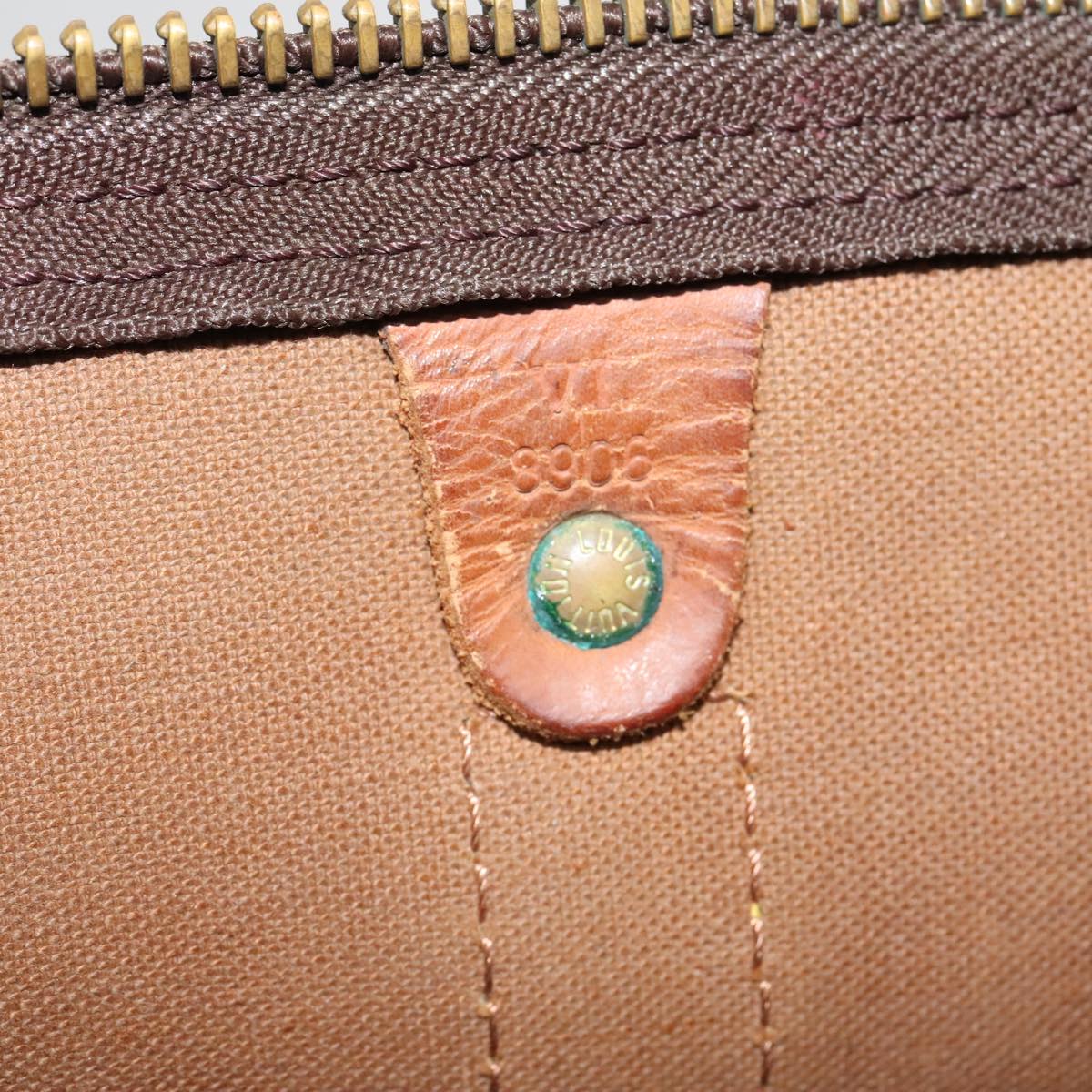 Louis Vuitton Keepall 45, Brown, Canvas, travel