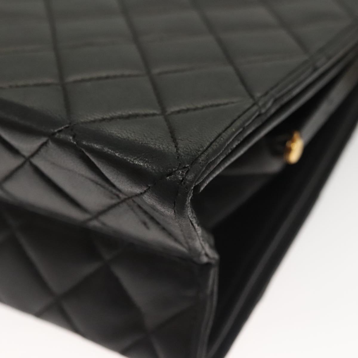 Chanel Vintage, Black, Leather, handbag
