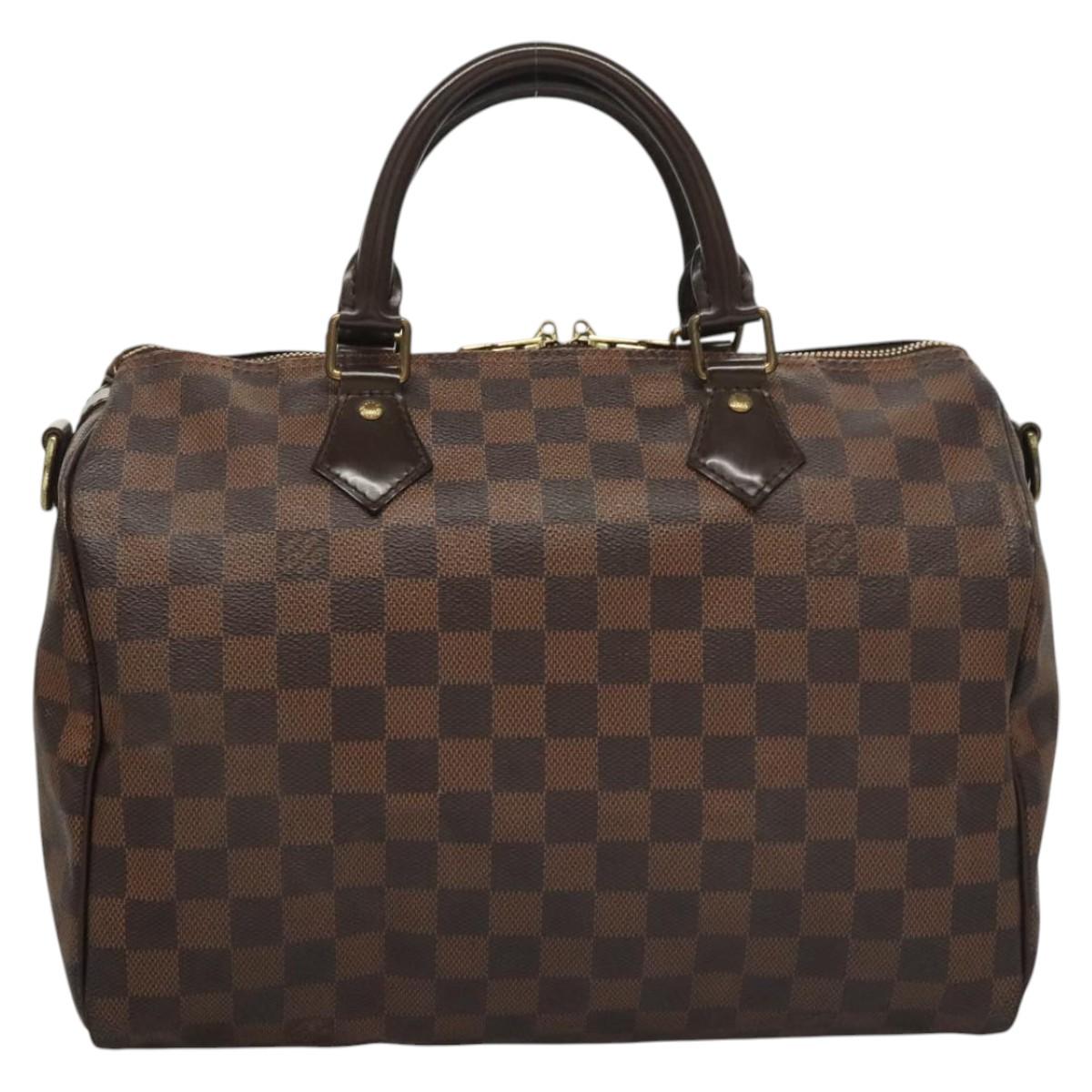 Louis Vuitton Speedy Bandoulière 30, Brown, Canvas, handbag