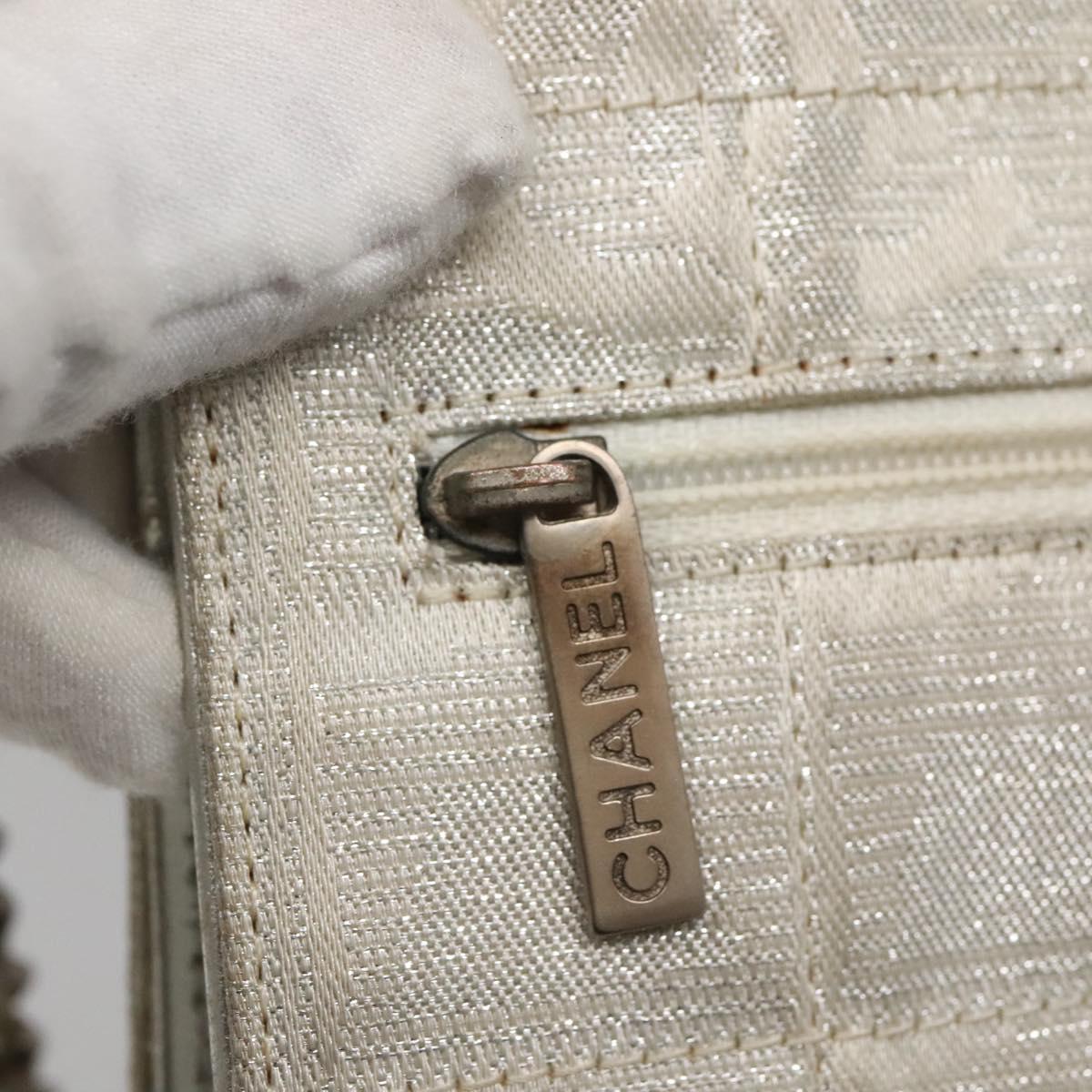 Chanel, Silver, NYLON, clutch