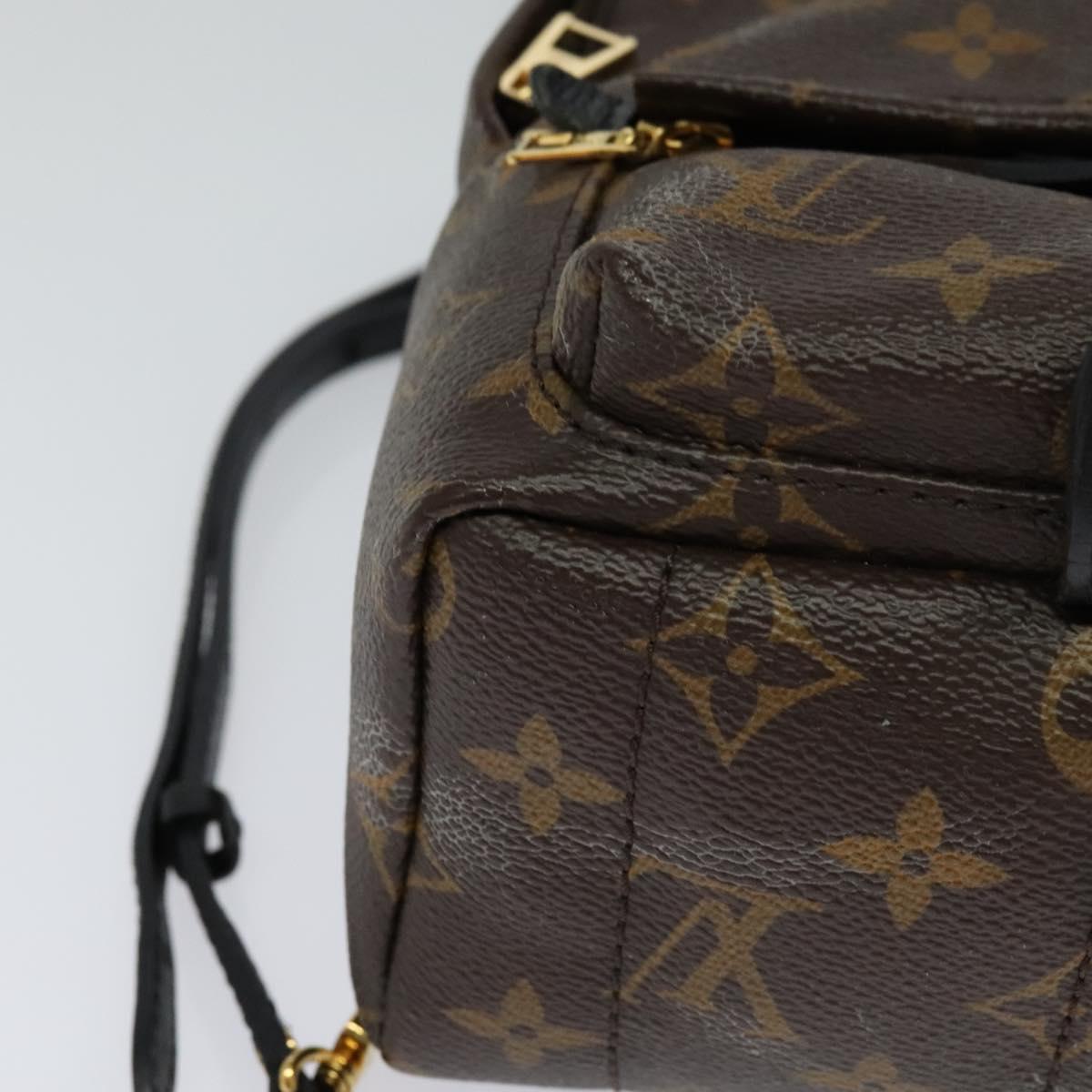 Louis Vuitton Palm Springs mini, Brown, Canvas, backpack