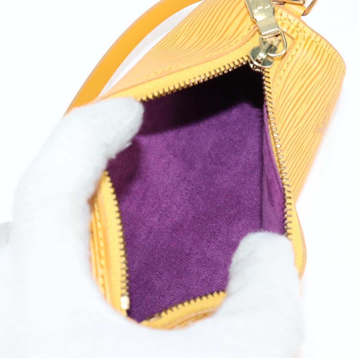 Louis Vuitton Soufflot, Yellow, Leather, handbag