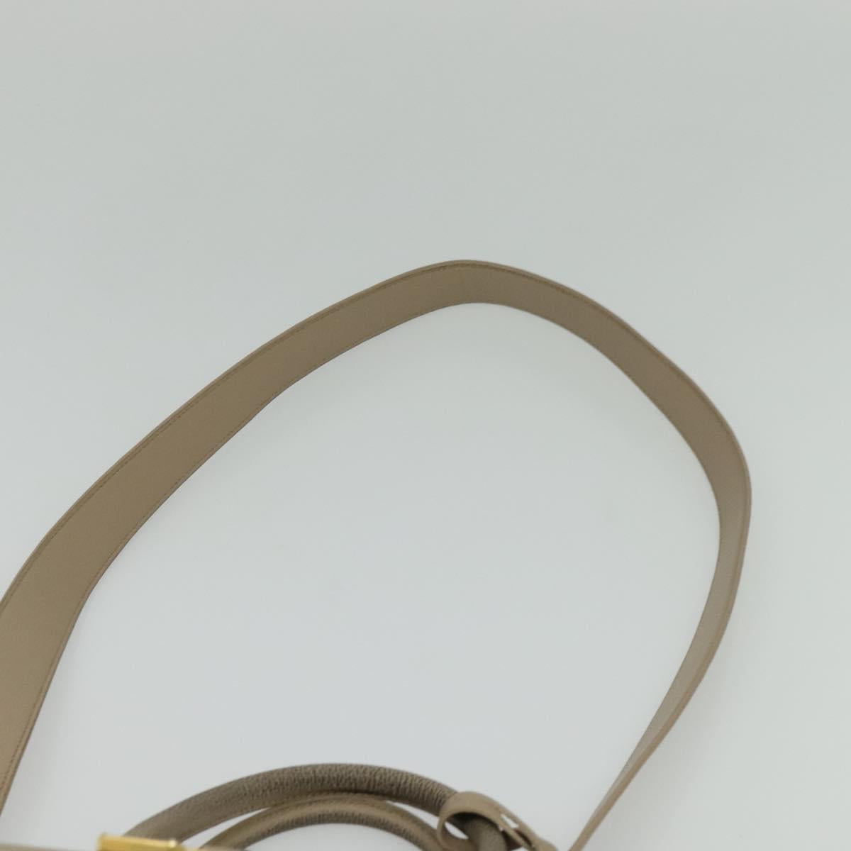 Yves Saint Laurent Downtown, Beige, Leather, handbag