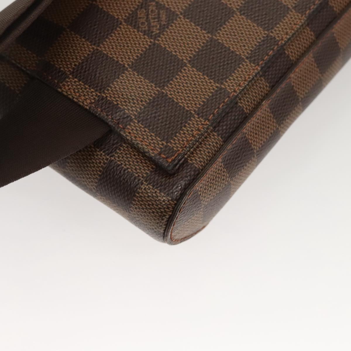 Louis Vuitton Geronimo, Brown, Canvas, shoulder