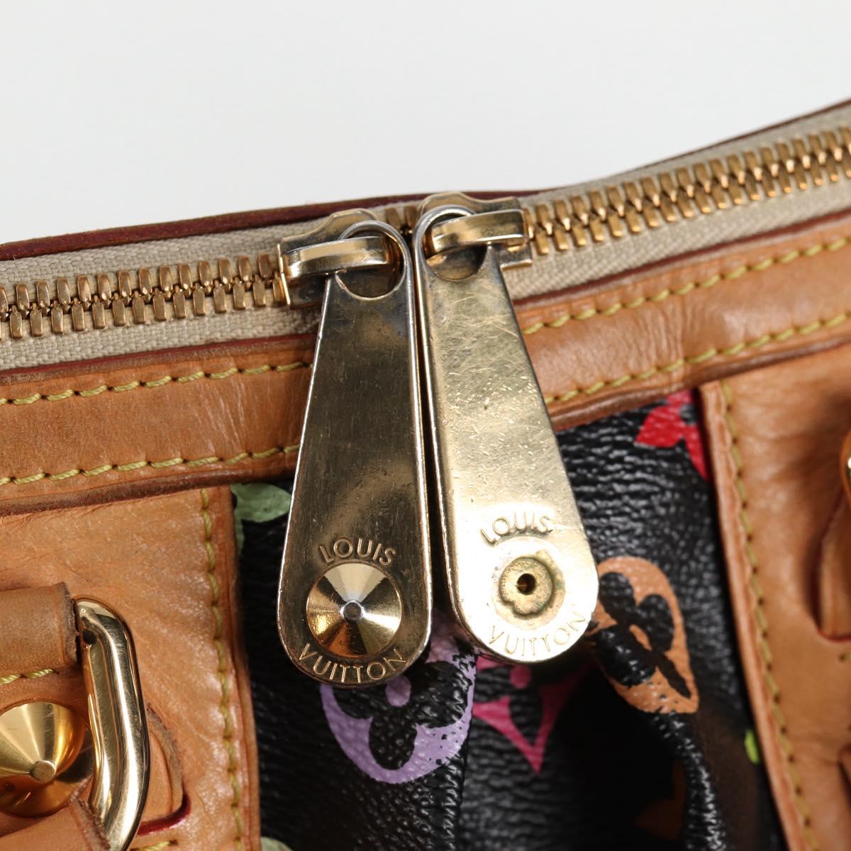 Louis Vuitton Courtney, Black, Canvas, handbag