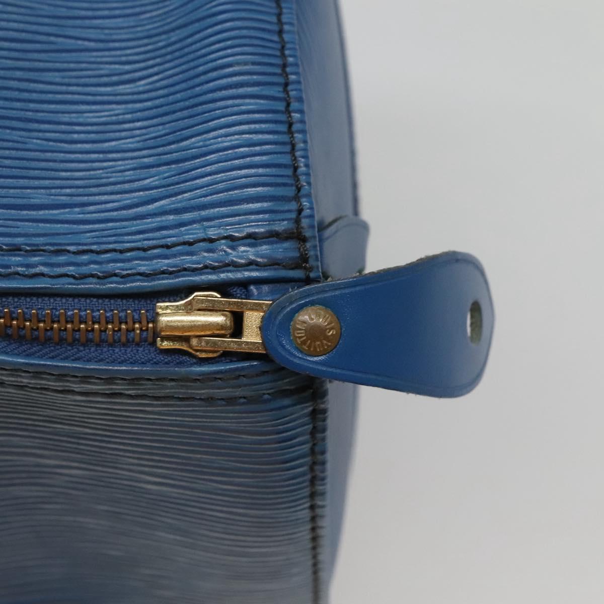 Louis Vuitton Speedy 40, Navy, Leather, handbag