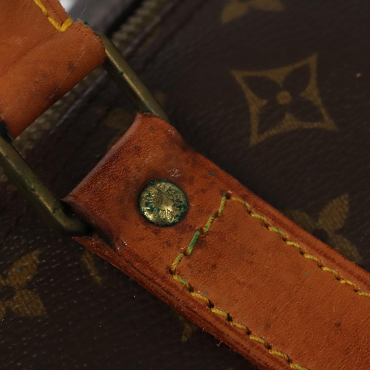 Louis Vuitton Keepall 60, Brown, Canvas, travel