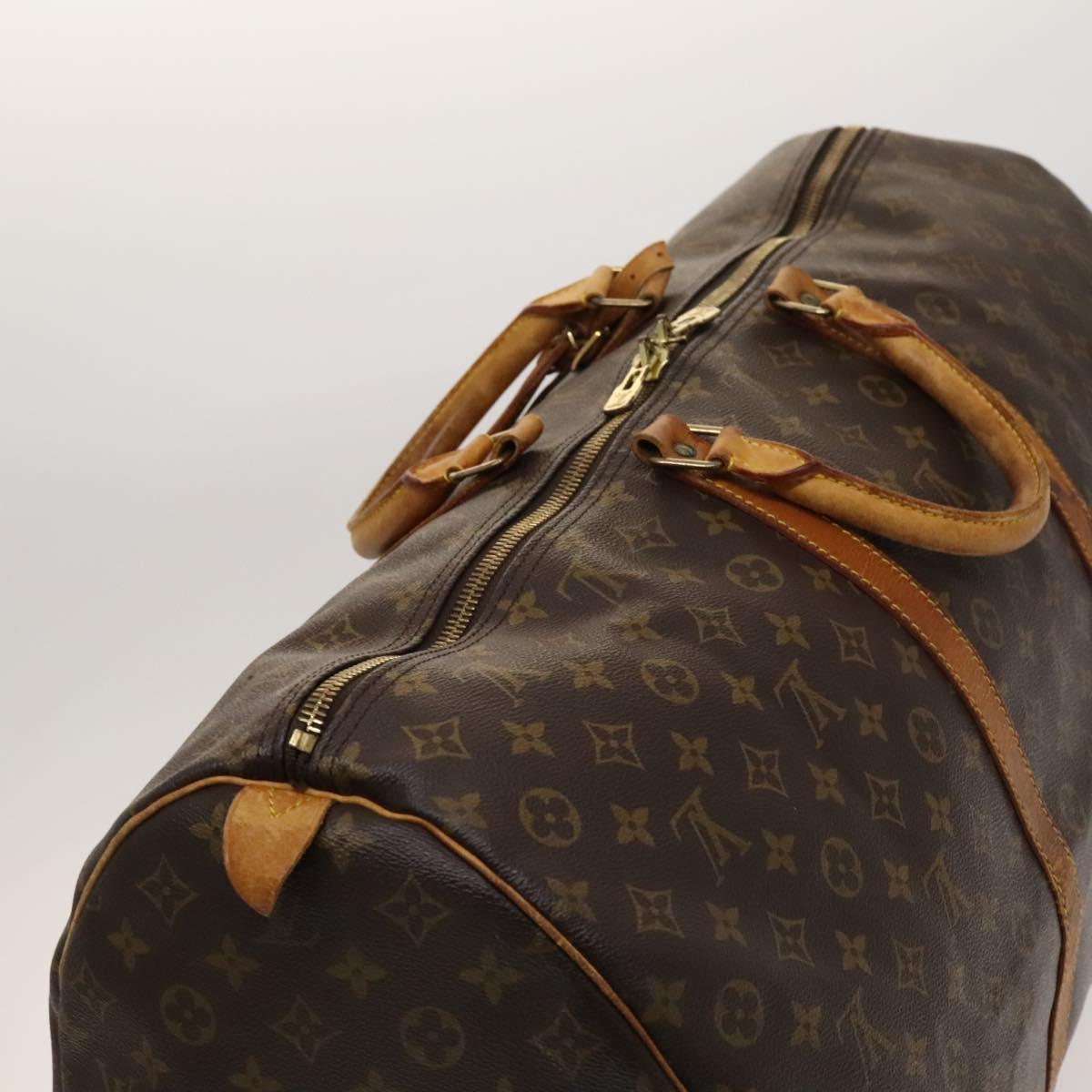 Louis Vuitton Keepall 60, Brown, Canvas, travel