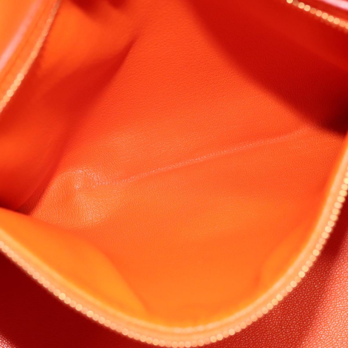 Louis Vuitton Lockit, Orange, Leather, handbag