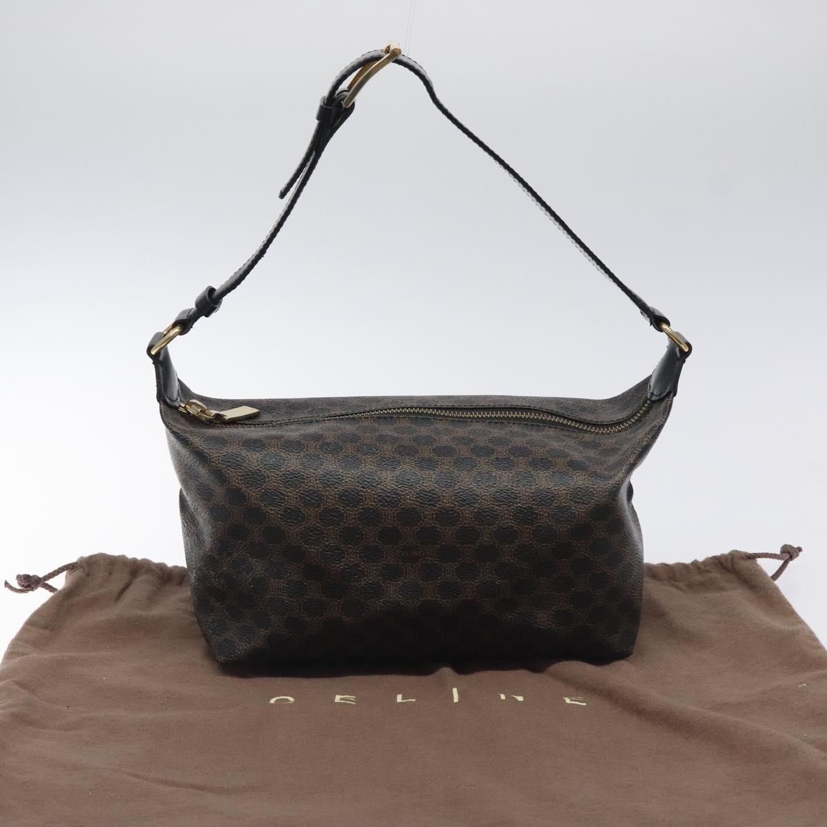 Céline Macadam, Brown, Canvas, shoulder