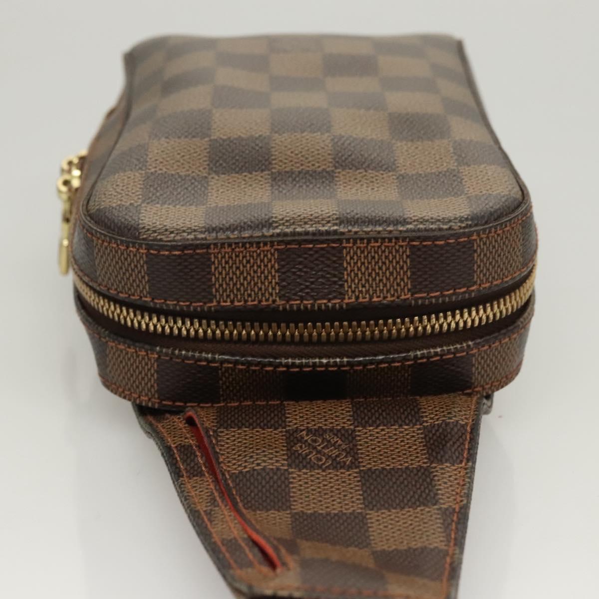 Louis Vuitton Geronimo, Brown, Canvas, shoulder