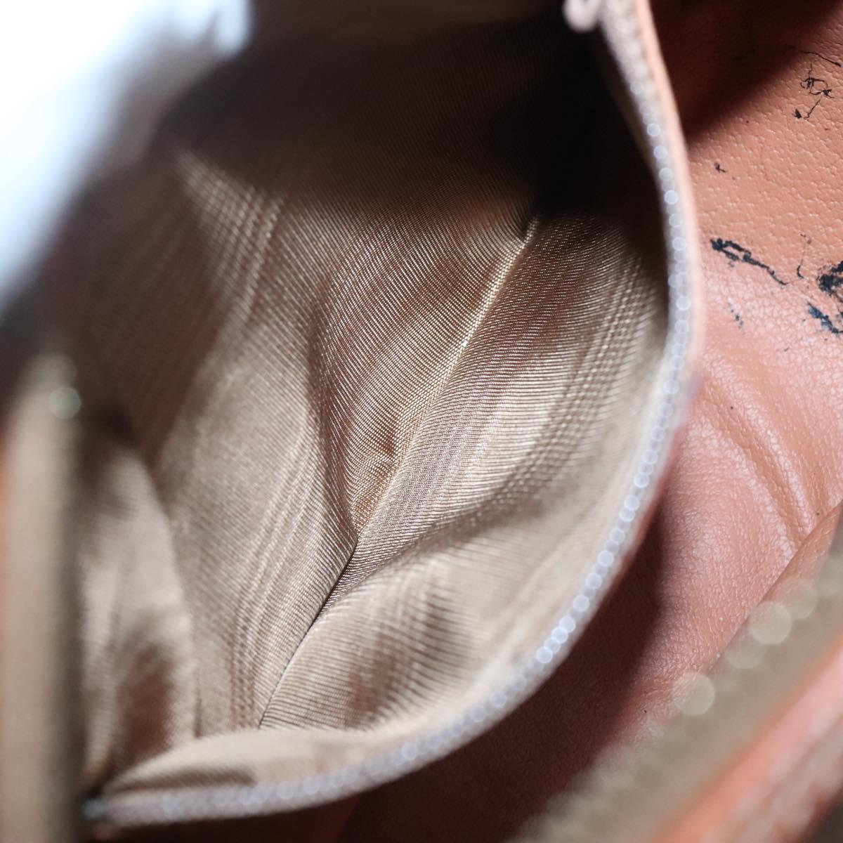 Céline Macadam, Brown, Canvas, shoulder
