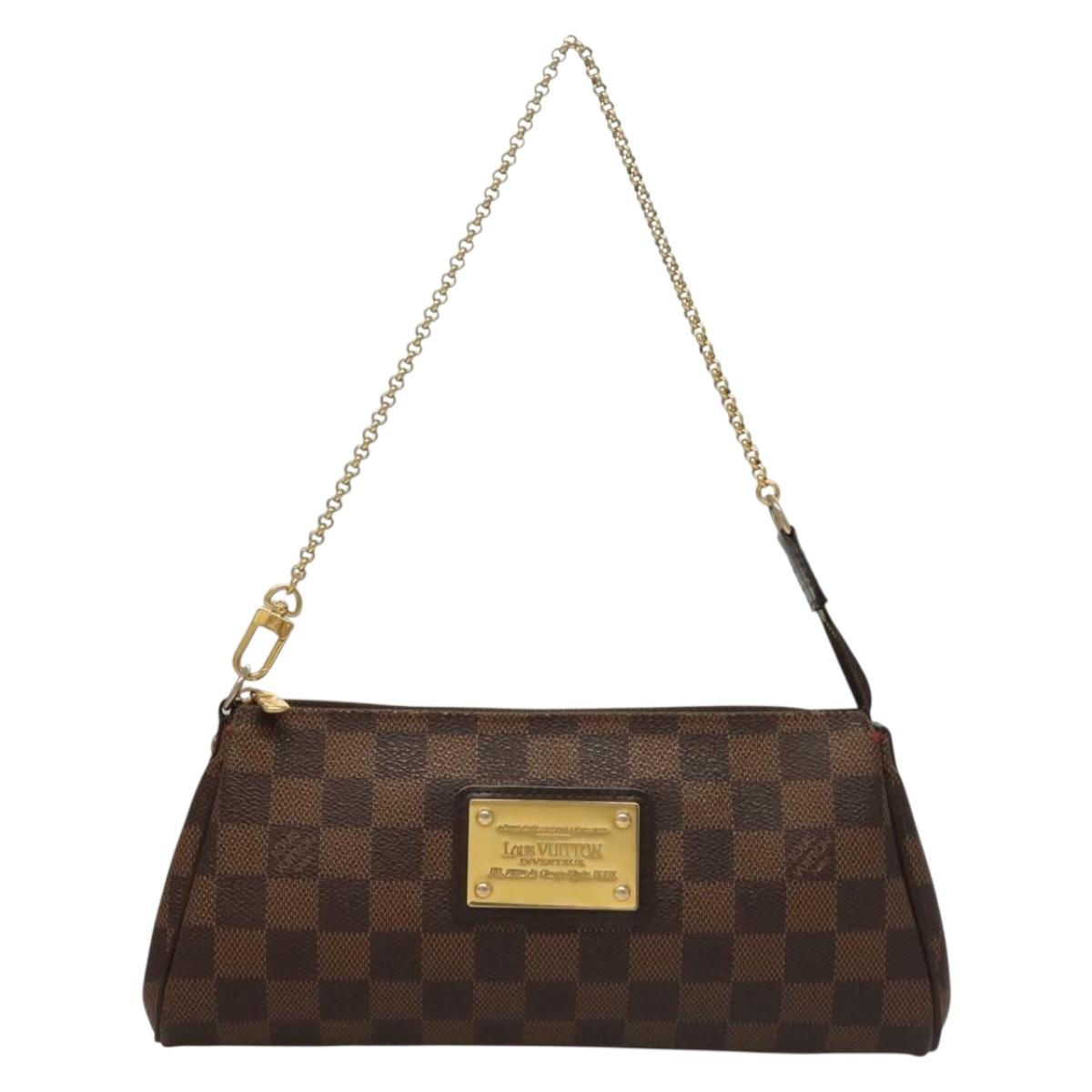 Louis Vuitton Eva, Brown, Canvas, shoulder