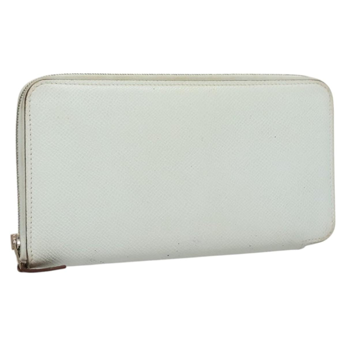 Hermès Silk'In, White, Leather, wallet