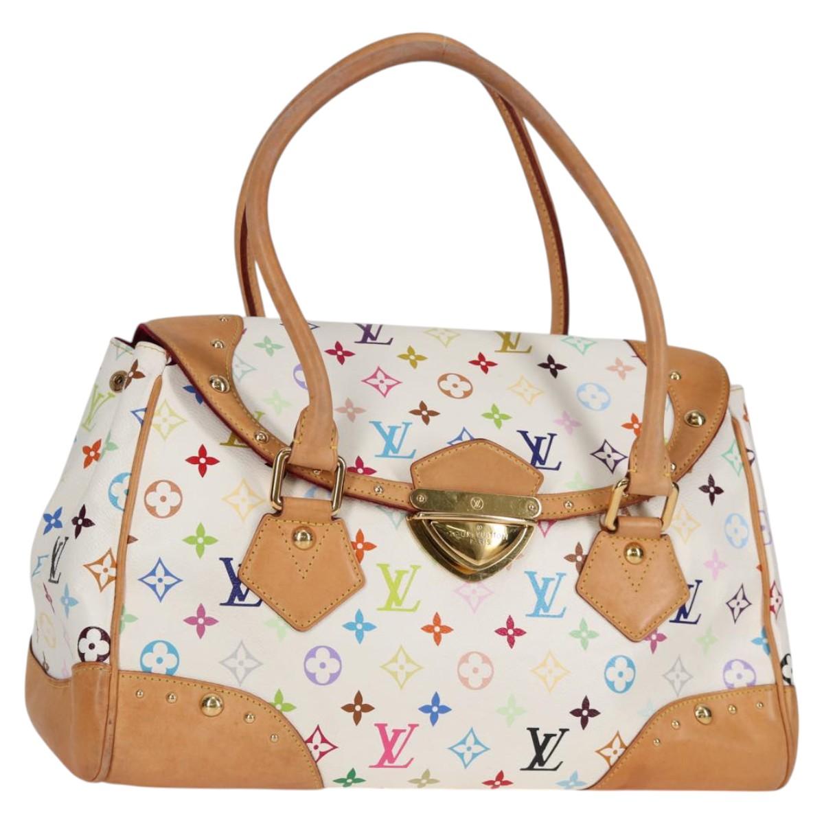 Louis Vuitton Beverly, White, Canvas, handbag