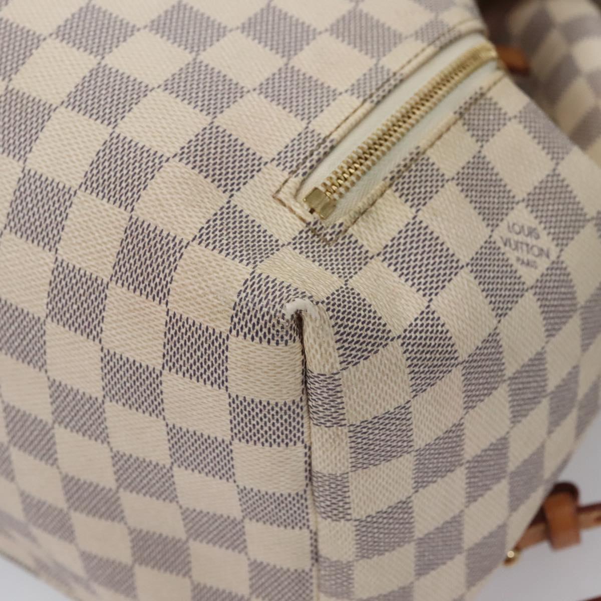 Louis Vuitton Sperone, White, Canvas, backpack
