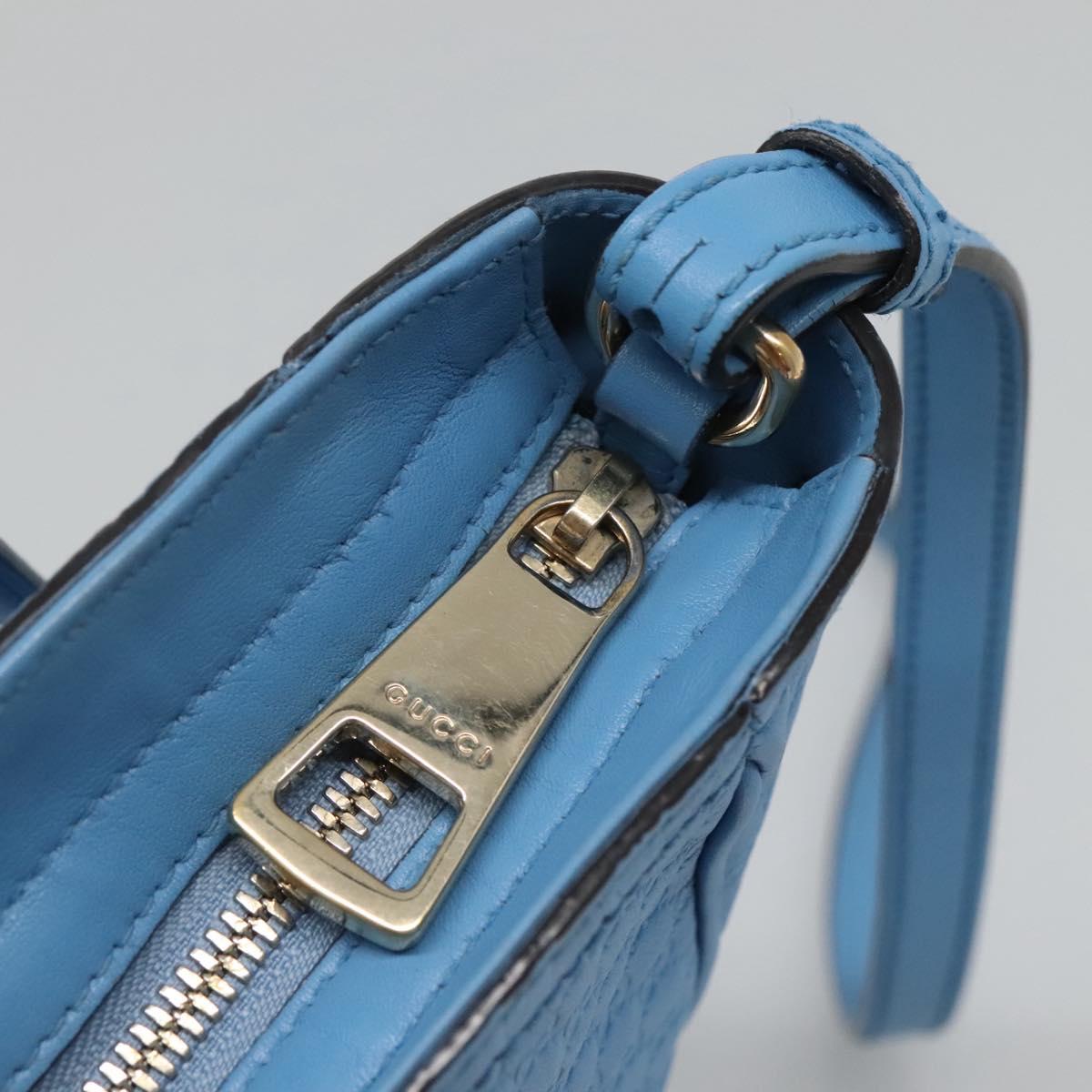 Gucci Micro guccissima, Blue, Leather, handbag