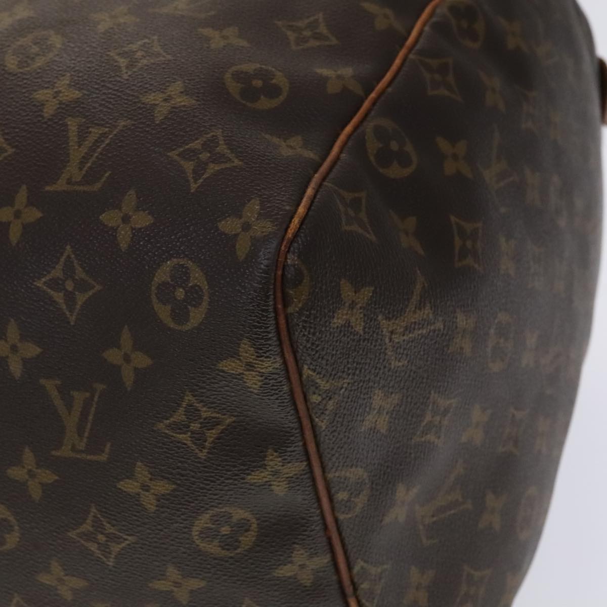 Louis Vuitton Keepall 60, Brown, Canvas, travel