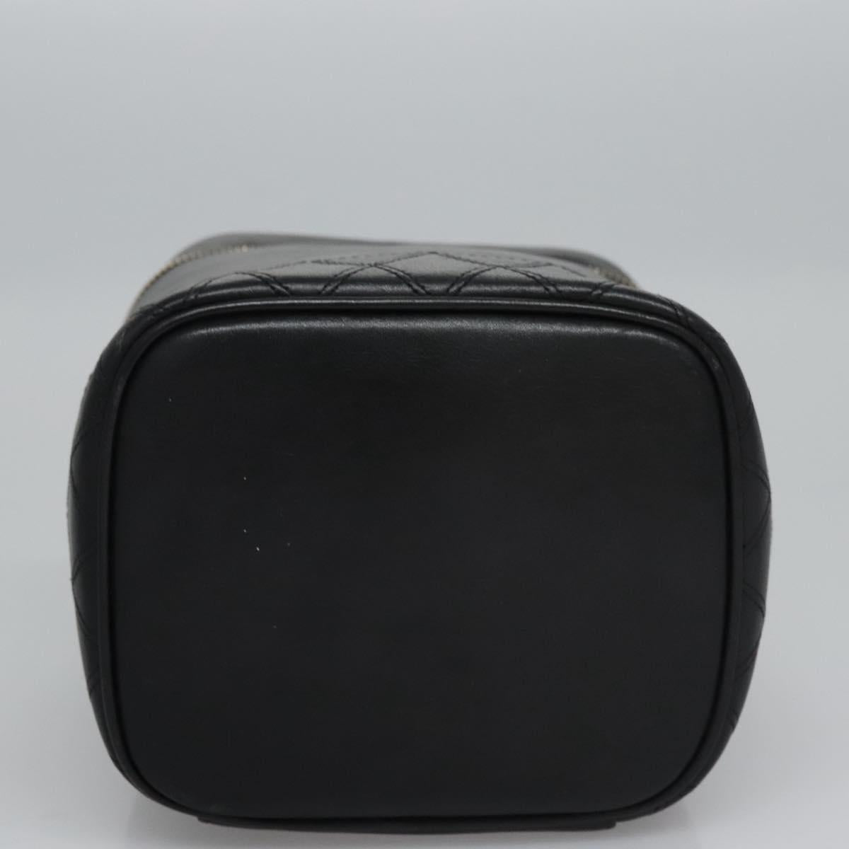 Chanel Vanity, Black, Leather, clutch